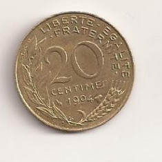 Moneda Franta - 20 Centimes 1994