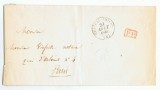 France 1841 Cover TYPE 13 PP red CHATEAU THIERRY to PARIS D.846