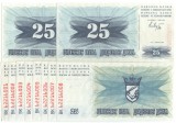 Bosnia Hercegovina 1992 - 25 dinari, necirculata (10 bucati)