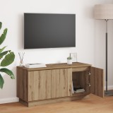 VidaXL Cabinet TV Stejar Artisanal 100x38x49 cm Lemn Prelucrat