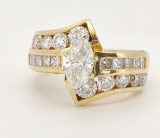 Inel 14k cu diamante naturale 4ct