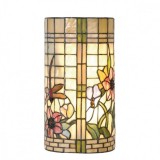 Aplica metal maro si sticla Tiffany 20x11x36 cm