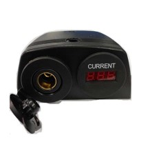 Ampermetru soclu bricheta auto x1 7-33VDC neagra SCI foto