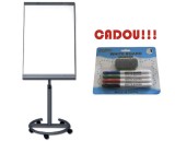 FLIPCHART MAGNETIC STANDARD MOBIL START 70x100 cm + CADOU!!! (SET 4 MARKER WHITEBOARD + BURETE)