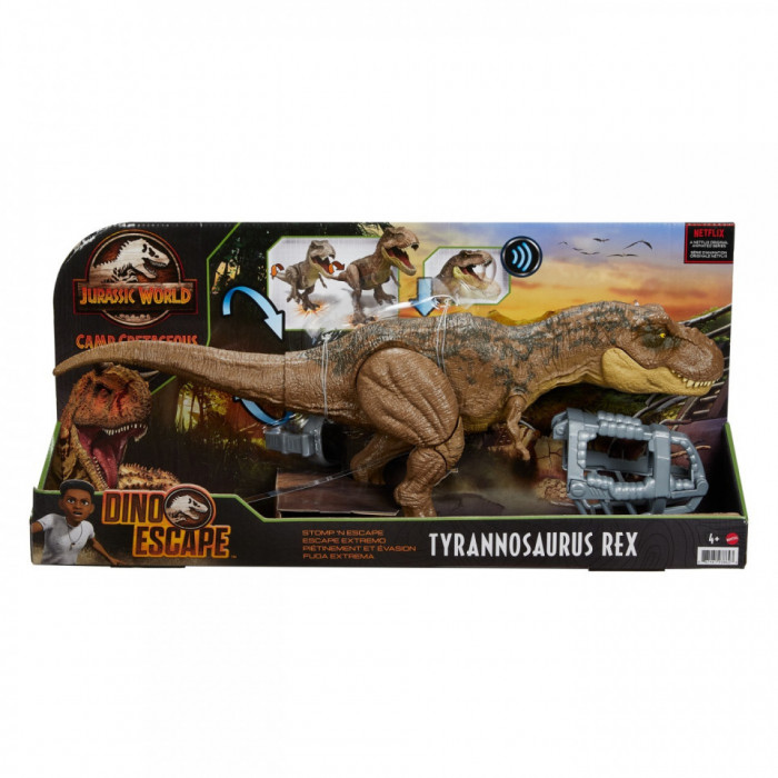 Jurassic world dino escape stomp&#039;n escape dinozaur tyrannosaurus rex