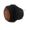 Intrerupator Rocker rotund SPST ON-OFF Galben cu led 250V 6A IP54 KCD1-5
