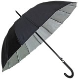 Cumpara ieftin Umbrela cu deschidere automata, 16 tije, rezistenta la vant, 126 cm, negru