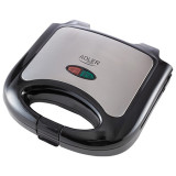 Sandwich Maker Adler, 850 W, invelis antiaderent, picioare rezistente la alunecare