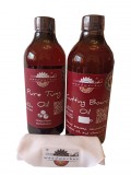 Dual Pack, Pure Tung Oil, Cutting Board Oil, laveta bumbac, 500 ml/500 ml