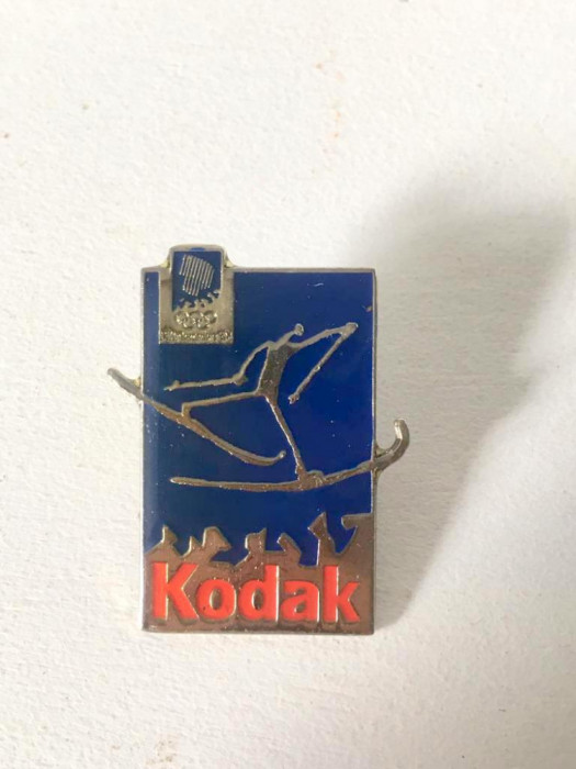 * Insigna jocurile olimpice 1994 Lillehammer, Kodak, 3cm
