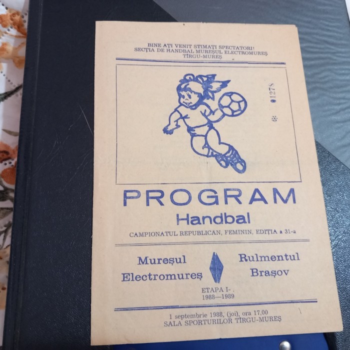 Program Muresul tg. Mures - Rulmentul Brasov