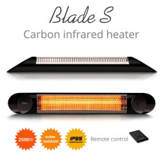 Incalzitor terasa Veito Blade S 2,5kW, fibra Carbon, Aluminiu, Telecomanda foto