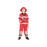 Costum carnaval pompier pentru copii marime 110/120 (5-6 ani)
