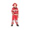 Costum carnaval pompier pentru copii marime 110/120 (5-6 ani)