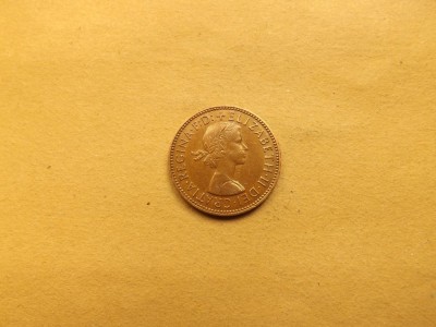 Marea Britanie / Anglia Half Penny 1965 - MB 2 foto