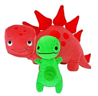 Tiny T. Rex and Pointy Plush Pair: 12.5 foto