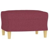 Cumpara ieftin Taburet, rosu vin, 60x50x41 cm, material textil
