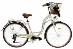 Bicicleta dama cu cos rachita Davi? Emma 7 viteze Roata 28&amp;quot;, 160-185 cm inaltime, Maro Cafeniu foto