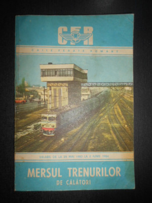 Mersul trenurilor de calatori 1983-1984 foto