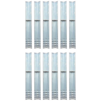 Gossi ancore de sol in forma de l, 12 buc, otel galvanizat, 5x5x50 cm foto
