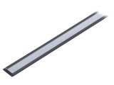 Profil Aluminiu Negru 1m pentru Module LED Lăptoase GROOVE10