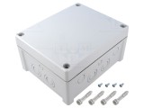 Carcasă cutie conexiuni FIBOX 163x201x98mm, montare pe perete, IP65, ABS, gri