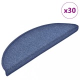 VidaXL Covorașe scară 30 buc Albastru 56x17x3 cm