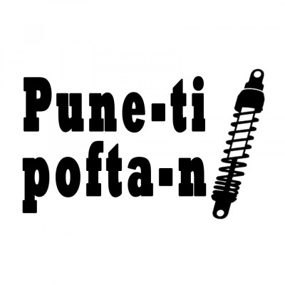 Sticker Auto , zPune-ti pofta in suspensii, , Mesaj Amuzant pentru Pasionati foto