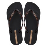 Papuci Dama Ipanema Anatomica Connect II Negru/Transparent Marime 35/36
