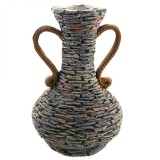 Decoratiune gradina Strend Pro Gecco 58, Vaza pentru flori, ceramic, 27x27x40 cm