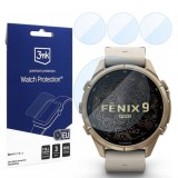 Folie Protectie 3MK FlexibleGlass pentru Garmin Fenix 9 Pro 43mm, Set 3 bucati, Sticla Flexibila