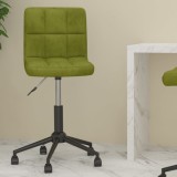 Cumpara ieftin Scaun de birou pivotant, verde deschis, catifea