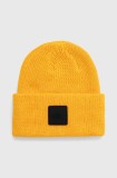 The North Face caciula culoarea portocaliu, din tricot gros