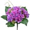 Buchet Flori Artificiale Hortensie, Tulpină Scurtă, Culoare Lila, Plastic