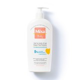 Gel de dus fara sapun pentru curatarea corpului si a parului, 400ml, Mixa