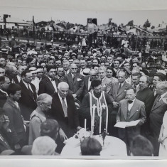 CONSTANTIN I. ANGELESCU , FOST PRIM MINISTRU , LA O ADUNARE POPULARA , FOTOGRAFIE DE GRUP , ANII '30