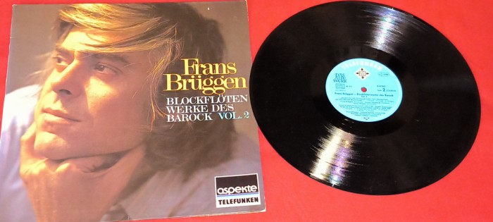 DISC VINIL AN 1974 FRANS BRUGGEN&ndash; Blockfl&ouml;ten-Werke Des Barock, Vol. 2