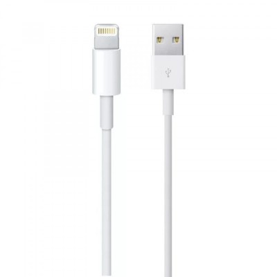 Cablu Date si Incarcare MD818B, USB-A la Lightning, 2.4A, 1m, Alb foto