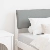 VidaXL Tăblie tapițată Gri deschis 75 cm Lemn de pin masiv 879153