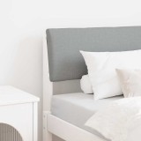 VidaXL Tăblie tapițată Gri deschis 75 cm Lemn de pin masiv 879153
