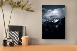 Tablou Canvas, "Muntele &icirc;nvăluit &icirc;n umbre dramatice", Majestic, Silent, Rugged, Serene, Vast, Captivating, 26 x 39 cm, CMCLASS