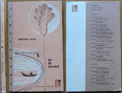 Constanta Buzea , De pe pamant , 1963 , editia 1 , volum de debut foto