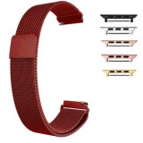 Curea tip Milanese Loop compatibila cu Apple Watch 9|8|7|6|5|4|3|2|1 Series, 49mm|45mm|44mm|42mm, Metalic Red