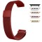 Curea tip Milanese Loop compatibila cu Apple Watch 10, 46mm, Metalic Red