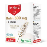 Capsule vegane cu Rutin 500 mg + vitamina C Dr Herz 60 buc