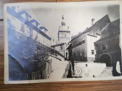 anii 50, Carte Postala SIGHISOARA vedere comunism urban foto