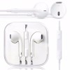 Casti Audio Handsfree Compatibile iPhone 5/5S/5C/6/6S/7, Mufa 3.5mm, Microfon, Controller, Albe