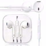 Casti Audio Handsfree Compatibile iPhone 5/5S/5C/6/6S/7, Mufa 3.5mm, Microfon, Controller, Albe