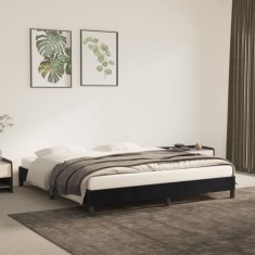 vidaXL Cadru de pat fără saltea, negru, 180x200 cm, catifea