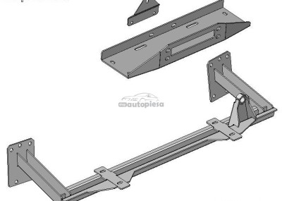 Suport fixare troliu Nissan X-Trail fabricat in perioada 2001 - 2007 APS-NXCSV foto